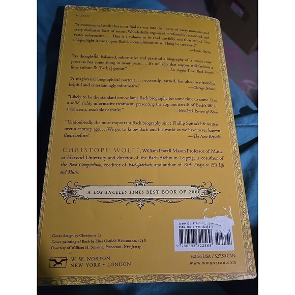 Johann Sebastian Bach : The Learned Musician by Christof Wolff (2001, Trade) - Picture 2 of 7